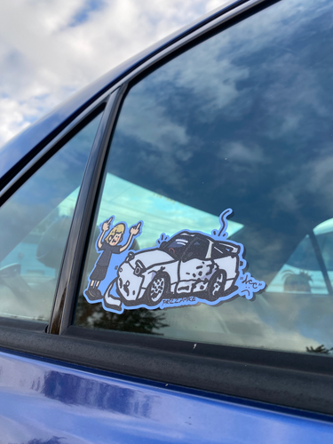 PrizzaMike Cartoon  STICKER 